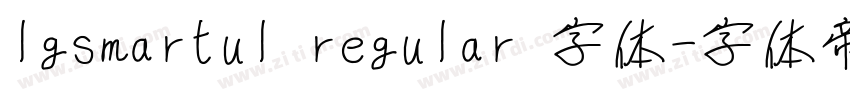 lgsmartul regular 字体字体转换